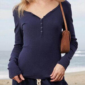 Brandy Melville Navy Henley